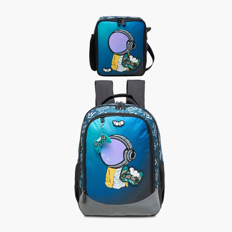 Yolo Gamer Print Backpack for Kids - Image 1